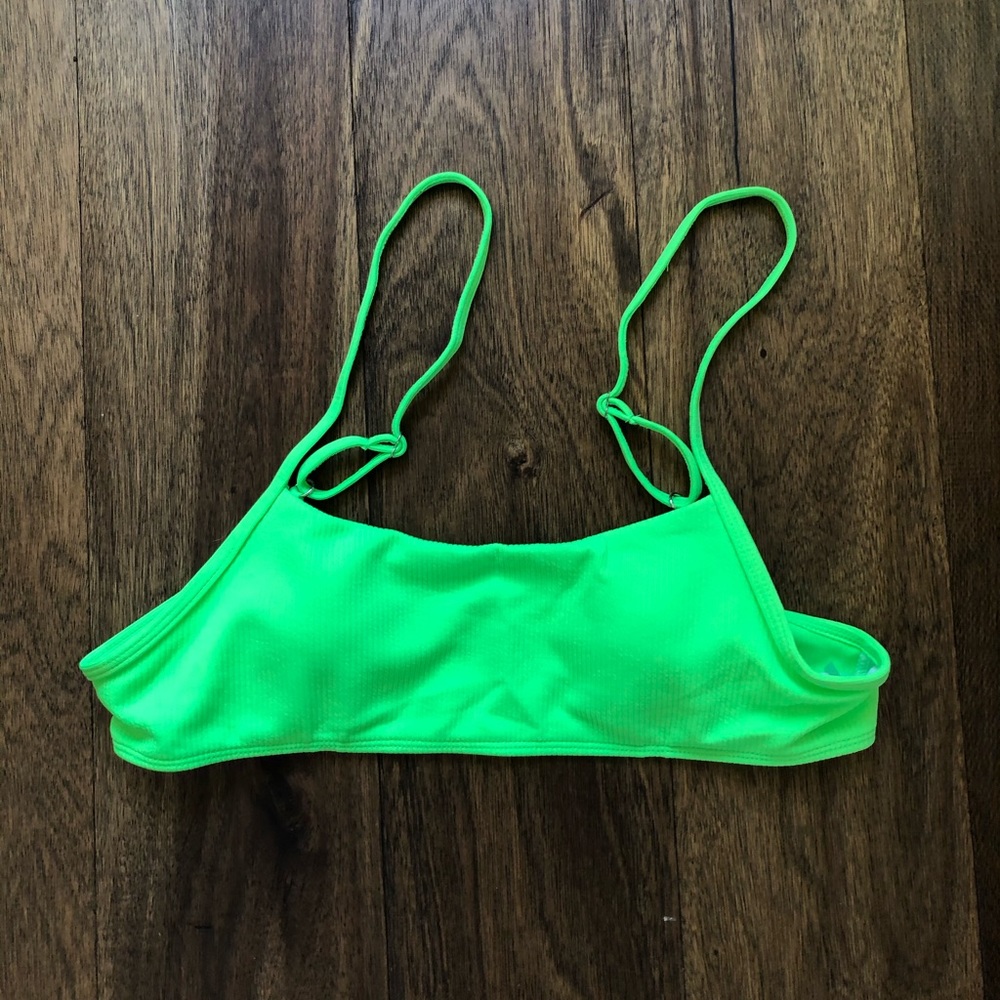 neon green bikini top